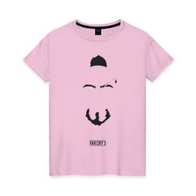 Женская футболка хлопок с принтом Ваас минимализм в Екатеринбурге, 100% хлопок | прямой крой, круглый вырез горловины, длина до линии бедер, слегка спущенное плечо | far cry | farcry | farcry3 | vaas | ваас | враг | злодей | минимализм | психопат