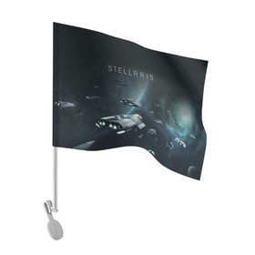 Флаг для автомобиля с принтом Stellaris в Екатеринбурге, 100% полиэстер | Размер: 30*21 см | stellaris