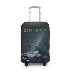 Чехол для чемодана 3D с принтом Stellaris в Екатеринбурге, 86% полиэфир, 14% спандекс | двустороннее нанесение принта, прорези для ручек и колес | stellaris