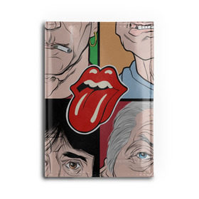 Обложка для автодокументов с принтом Rolling Stones в Екатеринбурге, натуральная кожа |  размер 19,9*13 см; внутри 4 больших “конверта” для документов и один маленький отдел — туда идеально встанут права | Тематика изображения на принте: beatles | rolling stones | битлз | блюз | мик джаггер | музыка | рок | рок н ролл | роллинг стоунз