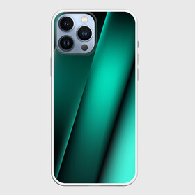 Чехол для iPhone 13 Pro Max с принтом Emerald lines в Екатеринбурге,  |  | Тематика изображения на принте: абстракция | геометрия | зеленый