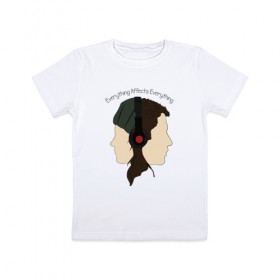 Детская футболка хлопок с принтом Everything в Екатеринбурге, 100% хлопок | круглый вырез горловины, полуприлегающий силуэт, длина до линии бедер | 