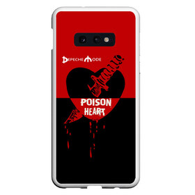 Чехол для Samsung S10E с принтом Poison heart в Екатеринбурге, Силикон | Область печати: задняя сторона чехла, без боковых панелей | Тематика изображения на принте: depeche mode | альтернативный | вестник моды | депеш мод | дэйв гаан | индастриал | клинок | красное | кровь капли | мартин гор | музыка | надпись | новая волна | нож | рок | сердце | синти поп | черное