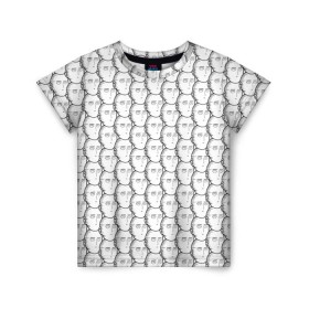 Детская футболка 3D с принтом OnePunchMan в Екатеринбурге, 100% гипоаллергенный полиэфир | прямой крой, круглый вырез горловины, длина до линии бедер, чуть спущенное плечо, ткань немного тянется | Тематика изображения на принте: anime | onepunchman | saitama | аниме | ванпанчмен | сайтама