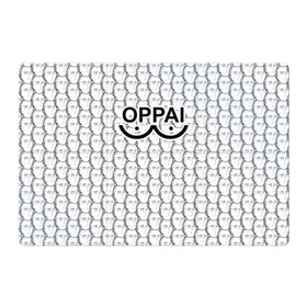 Магнитный плакат 3Х2 с принтом OPPAI в Екатеринбурге, Полимерный материал с магнитным слоем | 6 деталей размером 9*9 см | anime | onepunchman | oppai | saitama | аниме | ванпанчмен | сайтама