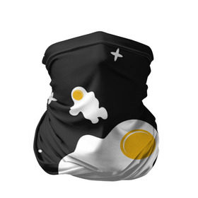 Бандана-труба 3D с принтом Космические яйца в Екатеринбурге, 100% полиэстер, ткань с особыми свойствами — Activecool | плотность 150‒180 г/м2; хорошо тянется, но сохраняет форму | галактика | звезды | ночь | яичница