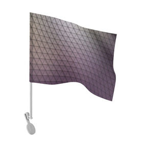 Флаг для автомобиля с принтом Кольчуга из треугольников в Екатеринбурге, 100% полиэстер | Размер: 30*21 см | абстракция | геометрия | текстура | узор