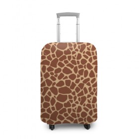 Чехол для чемодана 3D с принтом Жираф в Екатеринбурге, 86% полиэфир, 14% спандекс | двустороннее нанесение принта, прорези для ручек и колес | africa | afro | etnos | girafe | африка | афро | жираф | этно