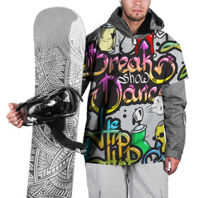 Накидка на куртку 3D с принтом Graffiti в Екатеринбурге, 100% полиэстер |  | break | dance | graffiti | hip hop | rap | граффити | рэп | скейтборд | хип хоп