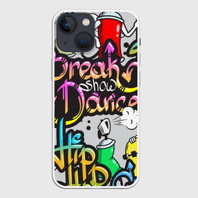 Чехол для iPhone 13 mini с принтом Graffiti в Екатеринбурге,  |  | break | dance | graffiti | hip hop | rap | граффити | рэп | скейтборд | хип хоп