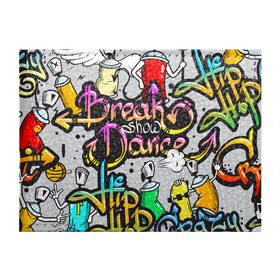 Обложка для студенческого билета с принтом Graffiti в Екатеринбурге, натуральная кожа | Размер: 11*8 см; Печать на всей внешней стороне | Тематика изображения на принте: break | dance | graffiti | hip hop | rap | граффити | рэп | скейтборд | хип хоп