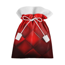 Подарочный 3D мешок с принтом Red squares в Екатеринбурге, 100% полиэстер | Размер: 29*39 см | абстракция | геометрия | квадрат | текстура