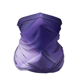 Бандана-труба 3D с принтом Фиолетовые грани в Екатеринбурге, 100% полиэстер, ткань с особыми свойствами — Activecool | плотность 150‒180 г/м2; хорошо тянется, но сохраняет форму | абстракция | геометрия | квадрат | текстура | фиолетовый