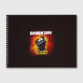 Альбом для рисования с принтом Поцелуй Green Day в Екатеринбурге, 100% бумага
 | матовая бумага, плотность 200 мг. | Тематика изображения на принте: american idiot | green day | альтернативный | билли джо армстронг | грин дей | группа | зелёный день | майк дёрнт | музыка | панк | поп | поппанк | поцелуй | рок | стена | тре кул