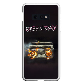 Чехол для Samsung S10E с принтом Green Day магнитофон в огне в Екатеринбурге, Силикон | Область печати: задняя сторона чехла, без боковых панелей | american idiot | green day | альтернативный | билли джо армстронг | грин дей | группа | зелёный день | майк дёрнт | музыка | панк | поп | поппанк | рок | тре кул