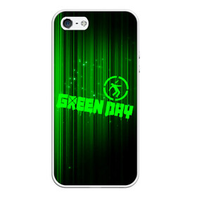 Чехол для iPhone 5/5S матовый с принтом Green Day лучи в Екатеринбурге, Силикон | Область печати: задняя сторона чехла, без боковых панелей | american idiot | green day | альтернативный | билли джо армстронг | грин дей | группа | зелёный день | майк дёрнт | музыка | надпись | панк | поп | поппанк | рок | тре кул