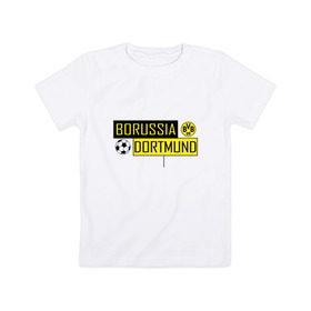 Детская футболка хлопок с принтом Borussia Dortmund - New Design 2018 в Екатеринбурге, 100% хлопок | круглый вырез горловины, полуприлегающий силуэт, длина до линии бедер | боруссия дортмунд