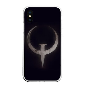 Чехол для iPhone XS Max матовый с принтом Quake champions в Екатеринбурге, Силикон | Область печати: задняя сторона чехла, без боковых панелей | Тематика изображения на принте: quake