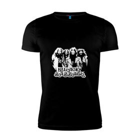 Мужская футболка премиум с принтом Группа Black Sabbath в Екатеринбурге, 92% хлопок, 8% лайкра | приталенный силуэт, круглый вырез ворота, длина до линии бедра, короткий рукав | 