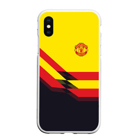 Чехол для iPhone XS Max матовый с принтом Manchester United #5 в Екатеринбурге, Силикон | Область печати: задняя сторона чехла, без боковых панелей | манчестер юнайтед | эмблема