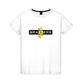 Женская футболка хлопок с принтом Brazzers Video в Екатеринбурге, 100% хлопок | прямой крой, круглый вырез горловины, длина до линии бедер, слегка спущенное плечо | brazzers | бразерс | браззерс | видео