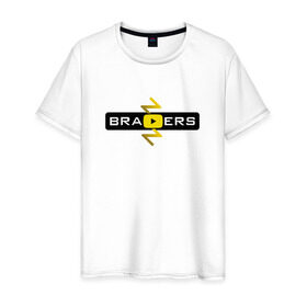 Мужская футболка хлопок с принтом Brazzers Video в Екатеринбурге, 100% хлопок | прямой крой, круглый вырез горловины, длина до линии бедер, слегка спущенное плечо. | brazzers | бразерс | браззерс | видео