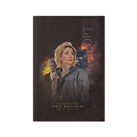 Обложка для паспорта матовая кожа с принтом The 13TH Doctor в Екатеринбурге, натуральная матовая кожа | размер 19,3 х 13,7 см; прозрачные пластиковые крепления | Тематика изображения на принте: cosmos | doctor who | space | tardis | доктор кто | космос | тардис