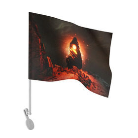 Флаг для автомобиля с принтом Ведьмак 3 / The Witcher 3 в Екатеринбурге, 100% полиэстер | Размер: 30*21 см | the | wather | wild hun | амулет | ведьмак | видьмак | геральт | девушки | дикая | охота