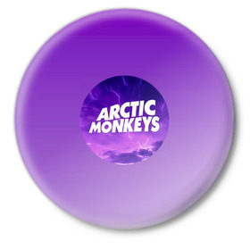Значок с принтом Arctic Monkeys в Екатеринбурге,  металл | круглая форма, металлическая застежка в виде булавки | алекс тёрнер | арктик | арктические мартышки | гаражный | группа | джейми кук | инди рок | манкис | музыка | мэтт хелдер | ник о мэлли | обезьяна | постпанк ривайвл | психоделический | рок