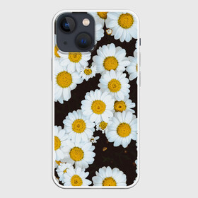 Чехол для iPhone 13 mini с принтом АРОМАШКИ | РОМАШКИ | 8 МАРТА, в Екатеринбурге,  |  | Тематика изображения на принте: белый | желтый | красивые | красота | мода | модные | природа | растения | ромашка | ромашки | текстура | тренды | цветы
