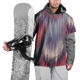 Накидка на куртку 3D с принтом Штрихи fashion в Екатеринбурге, 100% полиэстер |  | watercolor | абстракция красок | акварель | брызги красок | краска | потертость красок