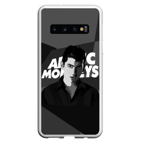 Чехол для Samsung Galaxy S10 с принтом Солист Arctic Monkeys в Екатеринбурге, Силикон | Область печати: задняя сторона чехла, без боковых панелей | Тематика изображения на принте: arc | алекс тёрнер | арктик | арктические мартышки | гаражный | группа | джейми кук | инди рок | манкис | музыка | мэтт хелдер | ник о мэлли | обезьяна | постпанк ривайвл | психоделический | рок