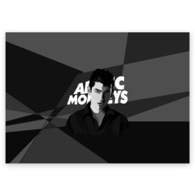 Поздравительная открытка с принтом Солист Arctic Monkeys в Екатеринбурге, 100% бумага | плотность бумаги 280 г/м2, матовая, на обратной стороне линовка и место для марки
 | Тематика изображения на принте: arc | алекс тёрнер | арктик | арктические мартышки | гаражный | группа | джейми кук | инди рок | манкис | музыка | мэтт хелдер | ник о мэлли | обезьяна | постпанк ривайвл | психоделический | рок