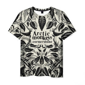 Мужская футболка 3D с принтом Arctic Monkeys природа в Екатеринбурге, 100% полиэфир | прямой крой, круглый вырез горловины, длина до линии бедер | Тематика изображения на принте: алекс тёрнер | арктик | арктические мартышки | гаражный | группа | джейми кук | инди рок | манкис | музыка | мэтт хелдер | ник о мэлли | обезьяна | постпанк ривайвл | психоделический | рок