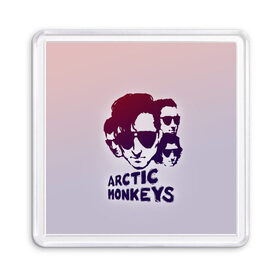 Магнит 55*55 с принтом Группа Arctic Monkeys в Екатеринбурге, Пластик | Размер: 65*65 мм; Размер печати: 55*55 мм | 