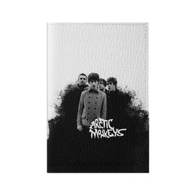 Обложка для паспорта матовая кожа с принтом Группа Arctic Monkeys в Екатеринбурге, натуральная матовая кожа | размер 19,3 х 13,7 см; прозрачные пластиковые крепления | Тематика изображения на принте: arctic monkeys обезьянка