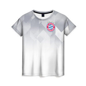 Женская футболка 3D с принтом Bayern Munchen - Fresh Design (2018 NEW) в Екатеринбурге, 100% полиэфир ( синтетическое хлопкоподобное полотно) | прямой крой, круглый вырез горловины, длина до линии бедер | bayern munchen | fcb | football | бавария мюнхен