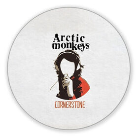 Коврик круглый с принтом Arctic Monkeys cornerstone в Екатеринбурге, резина и полиэстер | круглая форма, изображение наносится на всю лицевую часть | алекс тёрнер | арктик | арктические мартышки | гаражный | группа | джейми кук | инди рок | манкис | музыка | мэтт хелдер | ник о мэлли | обезьяна | постпанк ривайвл | психоделический | рок