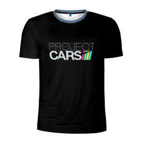 Мужская футболка 3D спортивная с принтом Project Cars в Екатеринбурге, 100% полиэстер с улучшенными характеристиками | приталенный силуэт, круглая горловина, широкие плечи, сужается к линии бедра | car | crew | dirt | forza | grid | nfs | project cars | race | гонки | машина | нфс