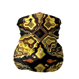 Бандана-труба 3D с принтом Gold luxury в Екатеринбурге, 100% полиэстер, ткань с особыми свойствами — Activecool | плотность 150‒180 г/м2; хорошо тянется, но сохраняет форму | волны | разводы | узоры
