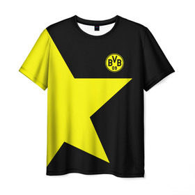Мужская футболка 3D с принтом FC Borussia Dortmund 2018 в Екатеринбурге, 100% полиэфир | прямой крой, круглый вырез горловины, длина до линии бедер | боруссия | дортмунд