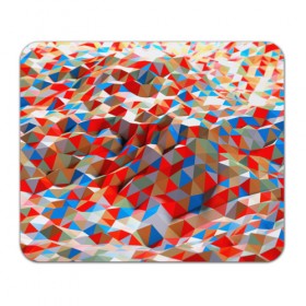 Коврик прямоугольный с принтом abstraction polygon в Екатеринбурге, натуральный каучук | размер 230 х 185 мм; запечатка лицевой стороны | 