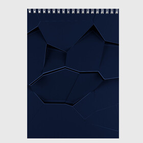 Скетчбук с принтом Strike abstraction в Екатеринбурге, 100% бумага
 | 48 листов, плотность листов — 100 г/м2, плотность картонной обложки — 250 г/м2. Листы скреплены сверху удобной пружинной спиралью | abstraction | абстракция | геометрия | грани | полигоны | сочетания | треугольники