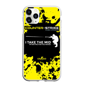 Чехол для iPhone 11 Pro Max матовый с принтом Counter-Strike Go Mid в Екатеринбурге, Силикон |  | cs go | global offensive | контр страйк | шутер