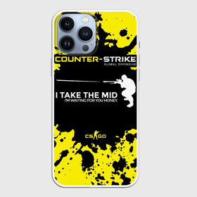Чехол для iPhone 13 Pro Max с принтом Counter Strike Go Mid в Екатеринбурге,  |  | Тематика изображения на принте: cs go | global offensive | контр страйк | шутер