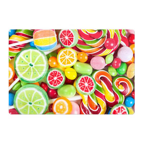 Магнитный плакат 3Х2 с принтом Candy в Екатеринбурге, Полимерный материал с магнитным слоем | 6 деталей размером 9*9 см | candy | colorful | lollipop | sweet | конфеты | леденцы | сладости