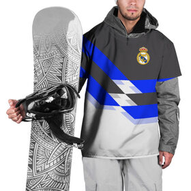 Накидка на куртку 3D с принтом Real Madrid 2018 в Екатеринбурге, 100% полиэстер |  | Тематика изображения на принте: реал мадрид | эмблема