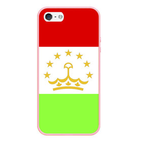 Чехол для iPhone 5/5S матовый с принтом Флаг Таджикистана в Екатеринбурге, Силикон | Область печати: задняя сторона чехла, без боковых панелей | парчами точикистон | таджикистан | точикистон | флаг | флаг таджикистана