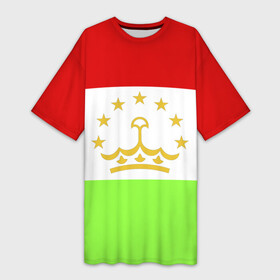 Платье-футболка 3D с принтом Флаг Таджикистана в Екатеринбурге,  |  | Тематика изображения на принте: парчами точикистон | таджикистан | точикистон | флаг | флаг таджикистана