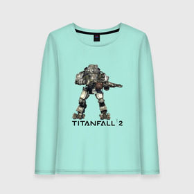 Женский лонгслив хлопок с принтом Titanfall в Екатеринбурге, 100% хлопок |  | 